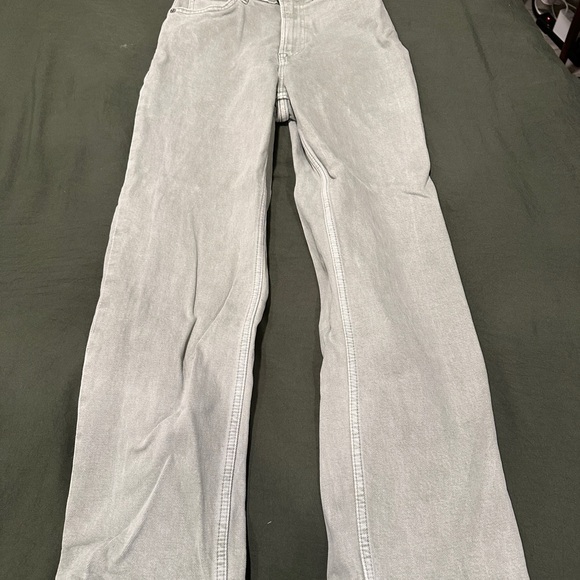 Everlane Way-High Jeans in Aqua Grey - Picture 5 of 6